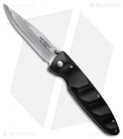 Mcusta Basic MC-23D Liner Lock Knife African Ebony (3.25" Damascus)
