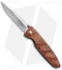 Mcusta Basic MC-26 Liner Lock Knife Quincewood (3.25" Plain)