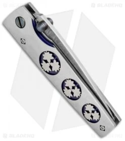 Mcusta Kamon Kaeda Liner Lock Knife (2.875" Damascus) MC-0096D -Elite Folds mcusta mc 0096d side dl