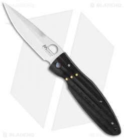 Mcusta Nobunaga Knife Black Micarta (3.75" Satin) MC-0181 Seki Japan