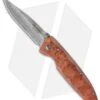 Mcusta MC-1 Liner Lock Knife Quincewood (3.125" Damascus) MC-16D