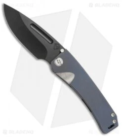 Medford Dress Marauder Frame Lock Knife Blue Titanium (2.6" Black PVD) MKT