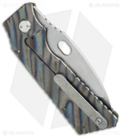 Medford TFF-1 Frame Lock Knife OD G-10/Flame (4" Stonewash) MKT -Elite Folds medford knives mkt14dt 10fl side