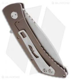 Medford TFF-2 Flipper Frame Lock Knife Bronze Al (4" Satin) MKT