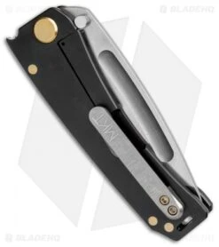 Medford Marauder Tanto Frame Lock Knife Black PVD Titanium (4.25" Stonewash) MKT -Elite Folds medford mara black mk07dtt 30pv BHQ 37163 er side