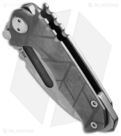 Medford Micro Praetorian T Knife Titanium Custom Ti (2.875" Stonewash) MKT -Elite Folds medford mk08dtt 01tm bottom cm