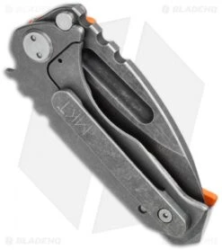 Medford Micro Praetorian G Knife Orange G-10 (2.8" Tumbled Oxide) MKT -Elite Folds medford mk09dmd 11tm side