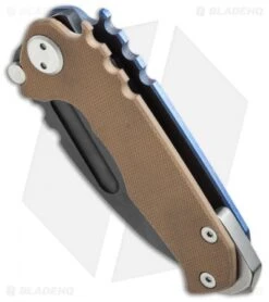 Medford Micro Praetorian G Knife Coyote Tan G-10/Blue Ano (2.875" Black) MKT -Elite Folds medford mk09dpd 09an bottom cm