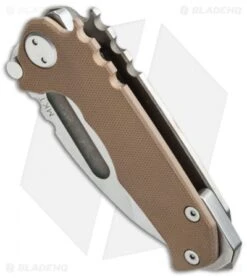 Medford Micro Praetorian G Knife Coyote Tan G-10/Flame (2.875" Stonewash) MKT -Elite Folds medford mk09dtd 09fl bottom cm