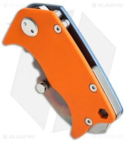 Medford Panzer Tanto Frame Lock Knife Orange G-10/ Blue Ano (2.5" Vulcan) MKT -Elite Folds medford mk10dv 11an bottom cm