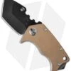 Medford Panzer Tanto Frame Lock Knife Coyote (2.5" Black) MKT