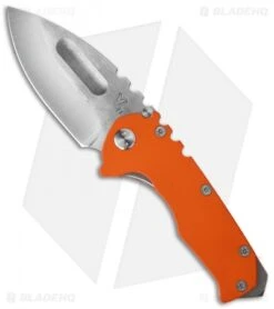 Medford Praetorian G Frame Lock Knife Orange G-10/Flame (3.75" Stonewash) MKT
