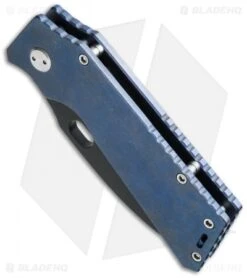 Medford TFF-1 Fat Daddy Frame Lock Knife Blue Titanium (4" Black PVD) MKT -Elite Folds medford mk15dp 02an bottom cm