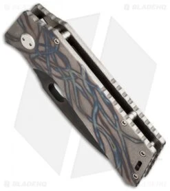 Medford TFF-1 Fat Daddy Frame Lock Knife Trailing Flame Titanium (4" Black) MKT -Elite Folds medford mk15dp 03fl bottom cm