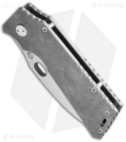 Medford TFF-1 Fat Daddy Frame Lock Knife Tumbled Titanium (4" Stonewash) MKT -Elite Folds medford mk15dt 01tm bottom cm