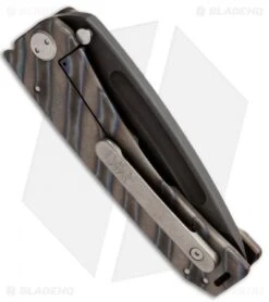 Medford Marauder Katana Frame Lock Knife Flame Titanium (4.25" Black) MKT -Elite Folds medford mkt marauder blk oxide flame ti side