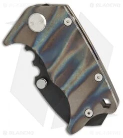 Medford Panzer Tanto Frame Lock Knife Flame Ti (2.5" Black) MKT -Elite Folds medford panzer tanto flame ti black MK10DPT 03FL BHQ 49415 er spine