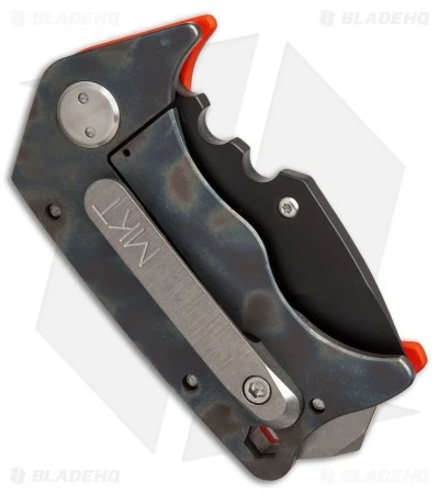 Medford Panzer Tanto Frame Lock Knife Orange G-10/Flame (2.5" Black) MKT 3 Medford Panzer Tanto Frame Lock Knife Orange G-10/Flame (2.5" Black) MKT - Image 3