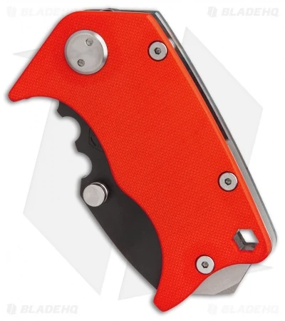 Medford Panzer Tanto Frame Lock Knife Orange G-10/Flame (2.5" Black) MKT 2 Medford Panzer Tanto Frame Lock Knife Orange G-10/Flame (2.5" Black) MKT - Image 2