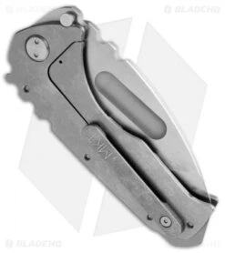 Medford Praetorian T Frame Lock Knife Titanium (3.75" Stonewash) MKT -Elite Folds medford praetorian t frame lock knife titanium stonewash pratdttumtum side