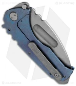 Medford Praetorian T Frame Lock Knife Blue Titanium (3.75" Stonewash) MKT -Elite Folds medford praetorian t grame lock blue titanium mkt pratdtanablue side