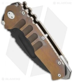 Medford Custom Praetorian T Knife Heat/Filed (3.75" Black S35VN) MKT -Elite Folds medford praetorian t heat filed s35vn bottom cm