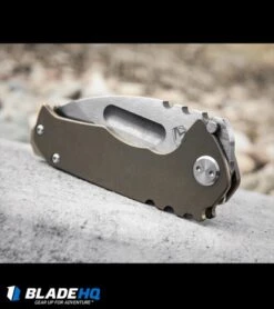 Medford Praetorian Genesis T Frame Lock Knife Bronze Ti (3.3" Stonewash) MKT -Elite Folds medford preatorian genesis t md51 dl