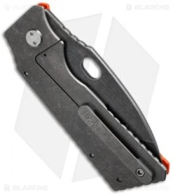 Medford TFF-1 Frame Lock Knife Orange G-10/Ti (4" Black SW) MKT -Elite Folds medford tff 1 oxide orange side cm
