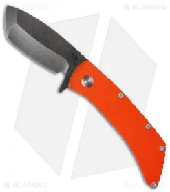 Medford TFF-2 Flipper Frame Lock Knife Orange G-10 (4" Black SW) MKT