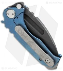 Medford Micro Praetorian T Knife Blue Titanium (2.875" D2 Black) MKT -Elite Folds mkt mk09dxd 01anbl side