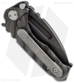 Medford Micro Praetorian T Knife Flamed Titanium (2.875" D2 Black) MKT -Elite Folds mkt mk09dxd 03fl side