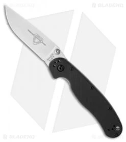 Ontario RAT Model 2 Liner Lock Knife Black Nylon (3" Satin AUS-8) 8860 SP