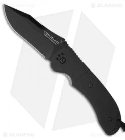 Ontario OKC Joe Pardue Utilitac II Folding Knife JPT-3R (3.5" Black Plain) 08902