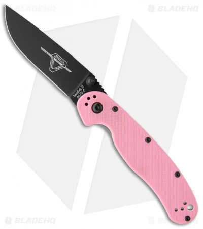 Ontario RAT Model 2 Liner Lock Knife Pink (3" Black) 8863 1 Ontario RAT Model 2 Liner Lock Knife Pink (3" Black) 8863