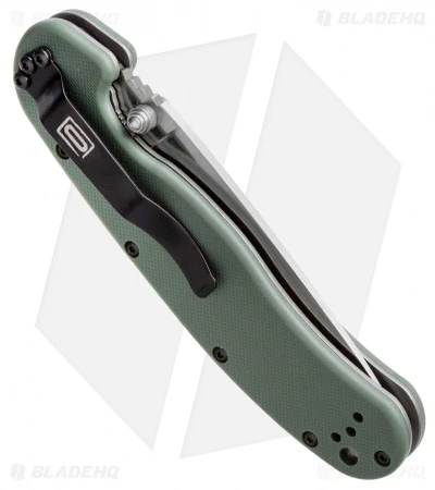 Ontario RAT Model 1 Liner Lock Knife OD Green (3.625" Satin) 8848OD 2 Ontario RAT Model 1 Liner Lock Knife OD Green (3.625" Satin) 8848OD - Image 2