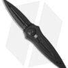 Paragon Warlock Folding Knife Black Aluminum Cross/Shield/Sword (3.9" Black)