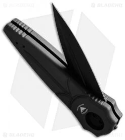 Paragon Warlock Folding Knife Black Aluminum Cross/Shield/Sword (3.9" Black) -Elite Folds paragon warlock bl cs cb half cm