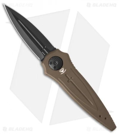 Paragon Warlock Knife Brown Dark Earth Aluminum Cross/Shield/Sword (3.9" Black) 1 Paragon Warlock Knife Brown Dark Earth Aluminum Cross/Shield/Sword (3.9" Black)