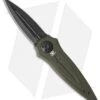 Paragon Warlock Knife OD Green Aluminum Cross/Shield/Sword (3.9" Black)