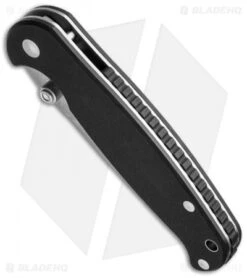 Real Steel Knives H6 Liner Lock Knife Black G-10 (3.75" Stonewash) -Elite Folds real steel h6 blue sheep 7762 bottom cm