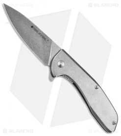 Real Steel Knives E571 Frame Lock Knife SS (3.375" Stonewash)