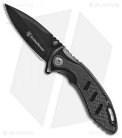 Smith & Wesson Honey Badger Liner Lock Knife Black Aluminum (3" Black) SW117B