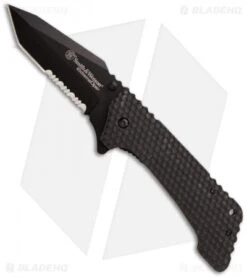 Smith & Wesson Extreme Ops Frame Lock Knife (3.9" Black Serr) CKG21BTS