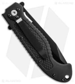 Smith & Wesson Special Tactical Tanto Liner Lock Knife (3.5" Black) -Elite Folds smith wesson cktacb back 2