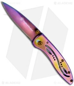 Smith & Wesson Little Pal Rainbow Frame Lock Knife (2.3" Spectrum) CKLPR