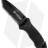 Smith & Wesson First Response Tanto Liner Lock Knife (3.3" Black Serr) SWFR2S
