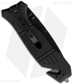 Smith & Wesson First Response Tanto Liner Lock Knife (3.3" Black Serr) SWFR2S -Elite Folds smith wesson clip swfr2s back 2
