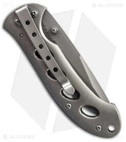 Smith & Wesson Oasis SW423GS Folder Knife Silver Titanium Coated (Black Serr) -Elite Folds smith wesson sw423g back