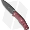 Steel Will Knives Gekko Mini 1555 Lockback Knife Red Micarta (3.5" Black)
